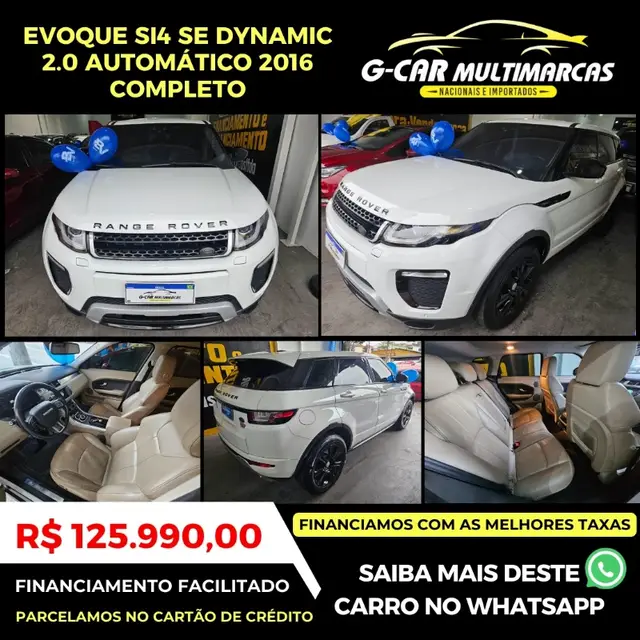 Carro Land Rover Range Rover Evoque 2016 2.0 SI4 SE Dynamic 4WD