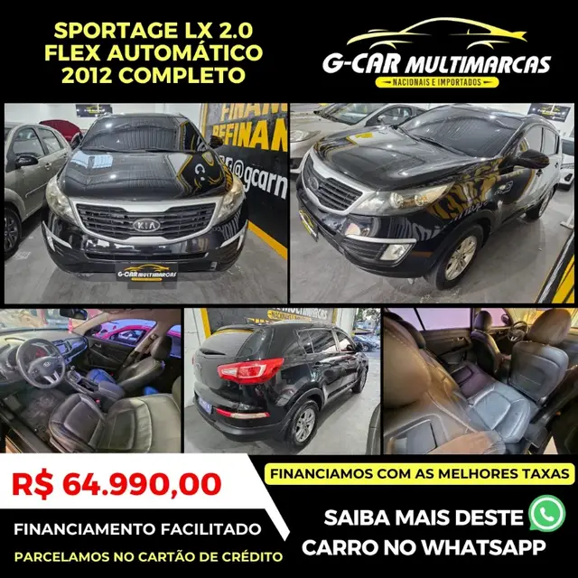 Carro Kia Sportage 2012 LX 2.0 16V 4x2 (aut)(P.374)