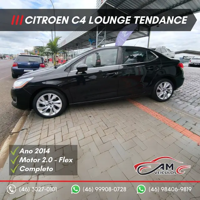 Carro Citroën C4 Lounge 2014 Tendance 2.0i