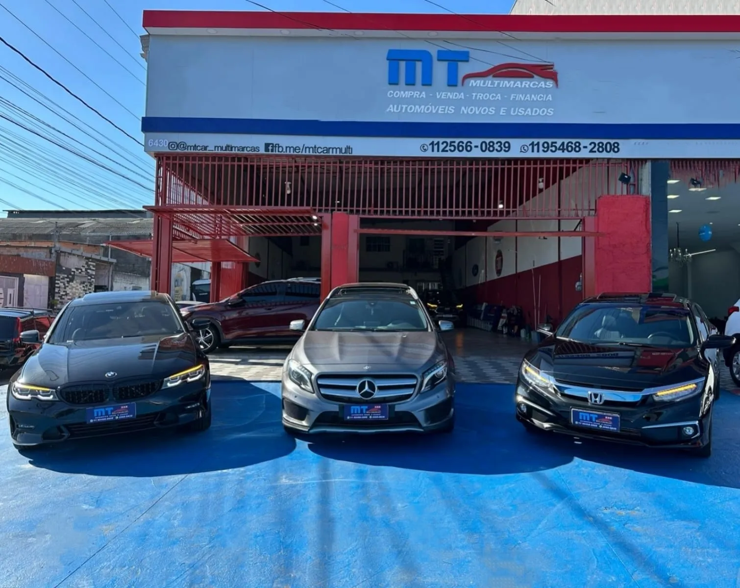 Fachada da loja Veículos à venda em MT CAR MULTIMARCAS - São Paulo - SP | Mobiauto