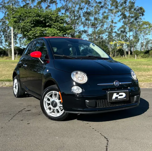Carro Fiat 500 2015 Cabrio Dualogic 1.4 Evo (Flex)