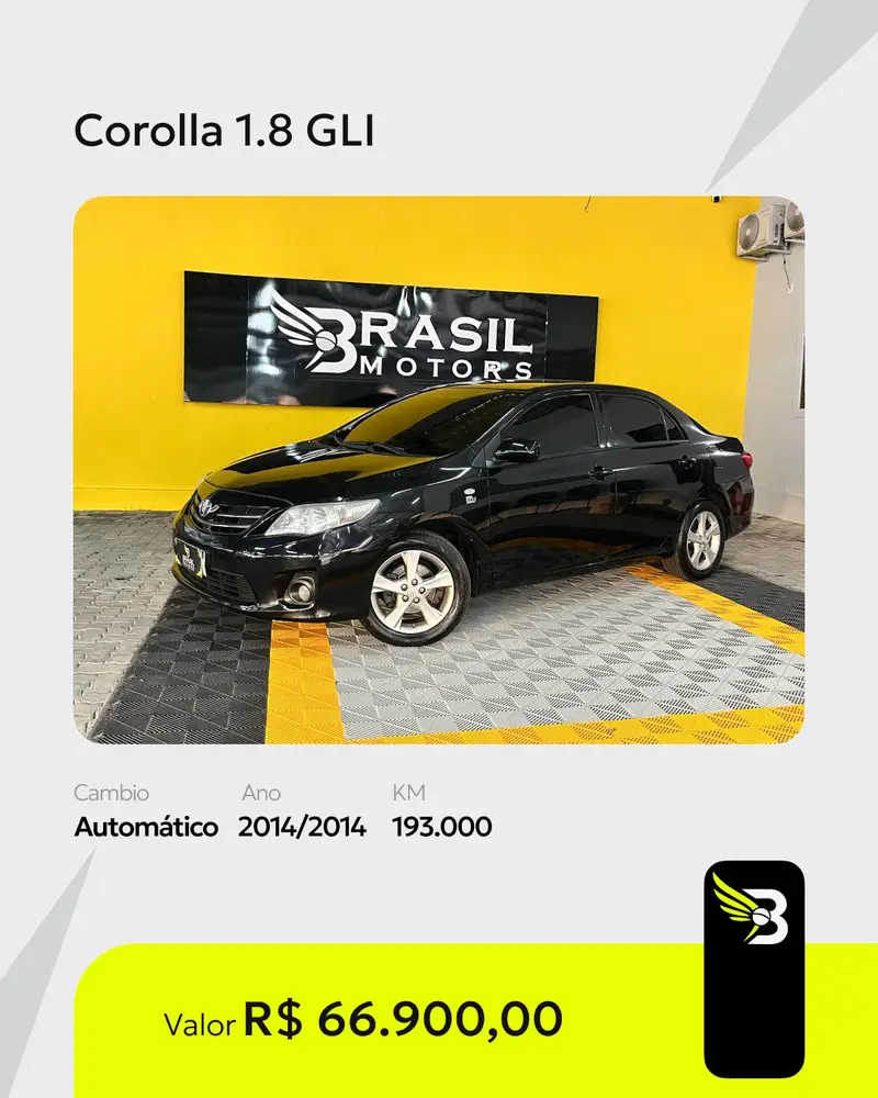 Toyota Corolla Sedan 1.8 Dual VVT-i GLI (flex)