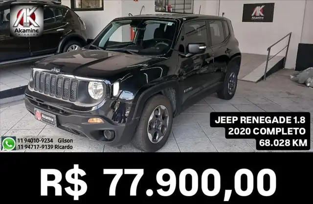 Carro Jeep Renegade 2020 1.8 4x2 (Aut) (Flex)