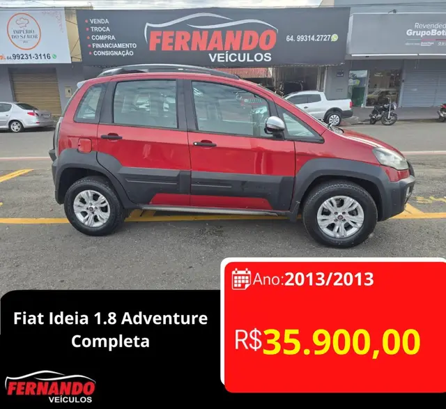Carro Fiat Idea 2013 Adventure 1.8 16V E.TorQ (Flex)