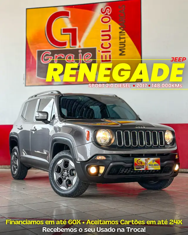 Carro Jeep Renegade 2017 Sport 2.0 TDI 4x4 (Aut)