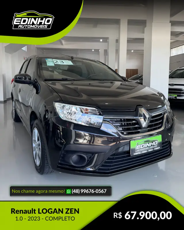 Carro Renault Logan 2023 Zen 1.0 12V SCe (Flex)