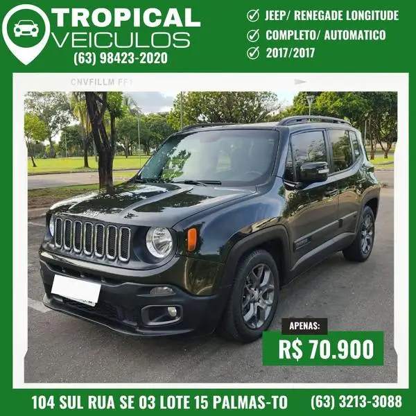 Carro Jeep Renegade 2017 1.8 (Aut) (Flex)