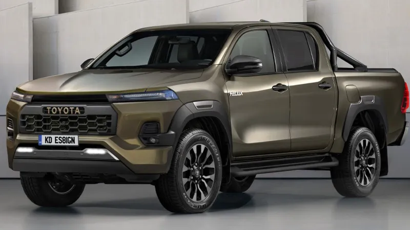 Nova Toyota Hilux, que estreia em 2026, terá versão esportiva com motor turbodiesel híbrido