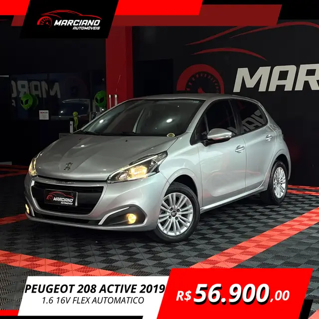 Carro Peugeot 208 2019 Active Pack 1.6 16V (Flex) (Aut)