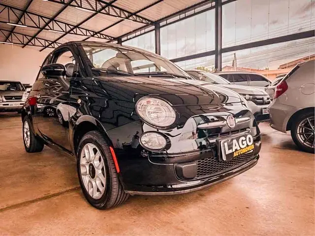 Carro Fiat 500 2015 Cabrio Dualogic 1.4 Evo (Flex)