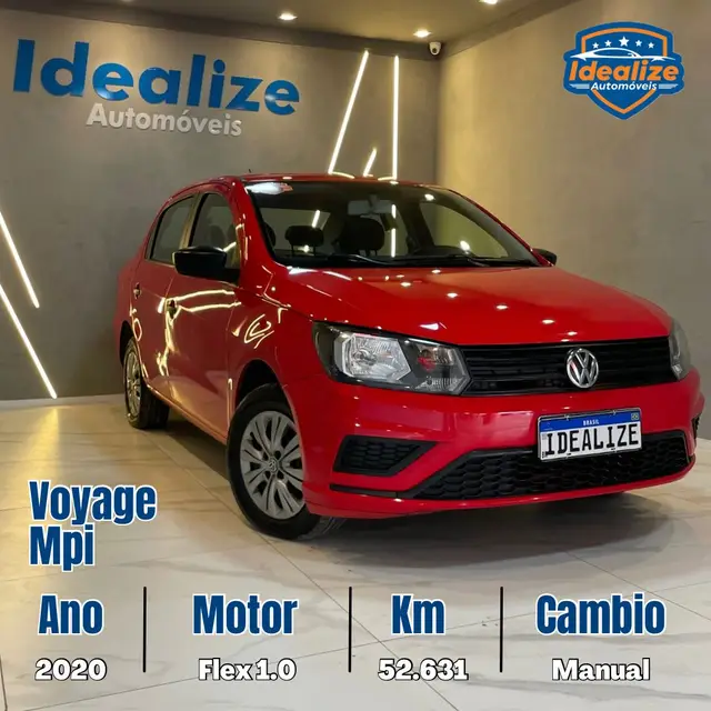 Carro Volkswagen Voyage 2020 1.0 MPI (Flex)