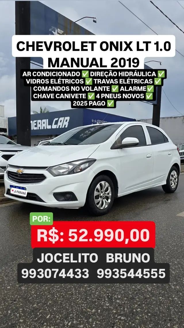 Carro Chevrolet Onix 2019 1.0 LT SPE/4