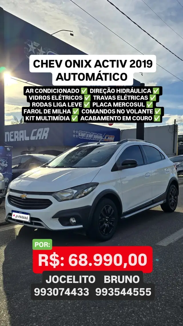 Carro Chevrolet Onix 2019 Activ 1.4 (Aut.)