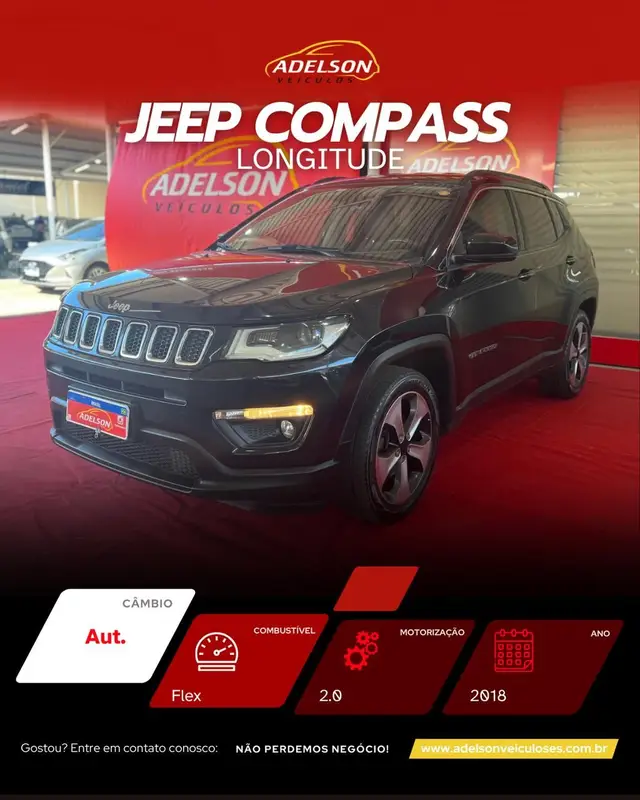 Carro Jeep Compass 2018 2.0 Longitude 4x2 (Aut) (Flex)