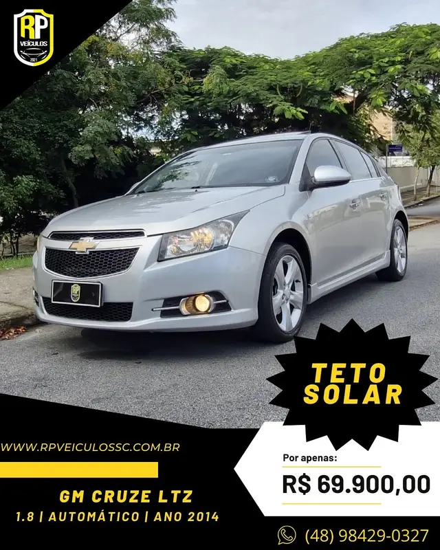 Carro Chevrolet Cruze 2014 LTZ 1.8 16V Ecotec (Aut)(Flex)