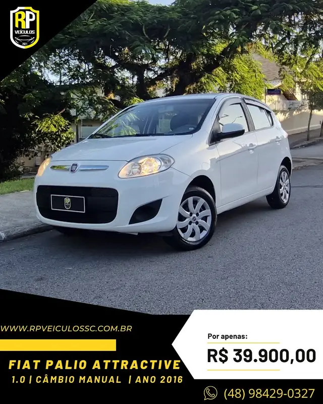 Carro Fiat Palio 2016 Attractive 1.0 Evo (Flex)