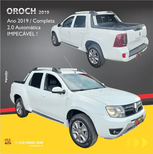 Carro Renault Duster Oroch 2019 2.0 16V Dynamique (Aut) (Flex)