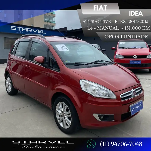 Carro Fiat Idea 2015 Attractive 1.4 8V (Flex)