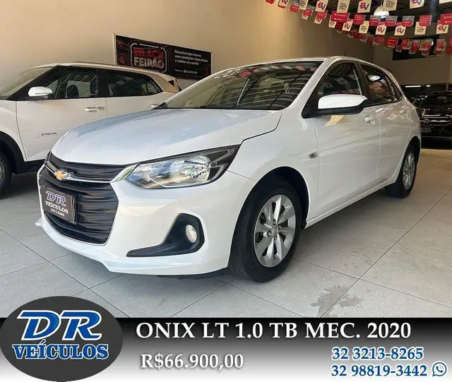 Carro Chevrolet Onix 2020 LT 1.0 Turbo (Flex)
