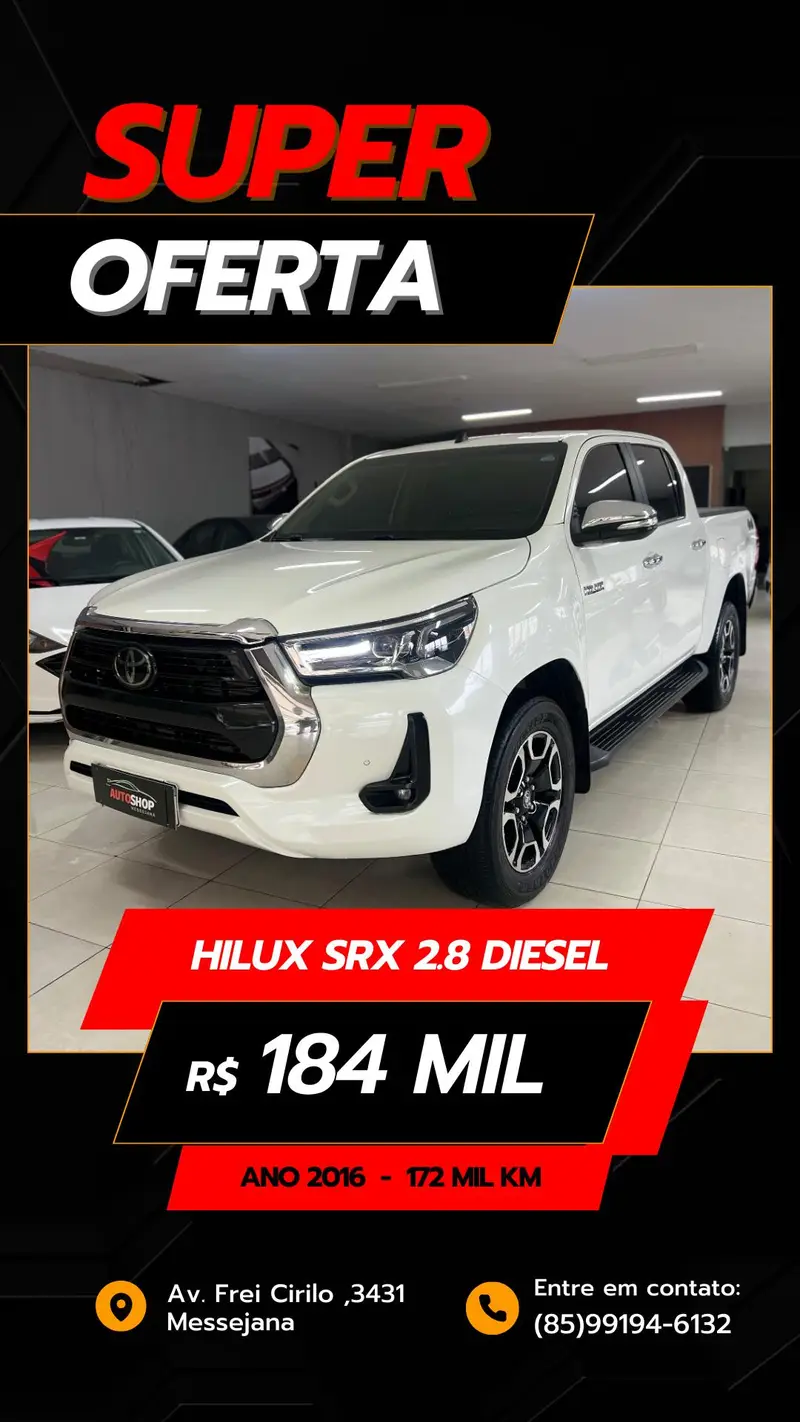 Toyota Hilux Cabine Dupla Hilux 2.8 TDI SRX CD 4x4 (Aut)