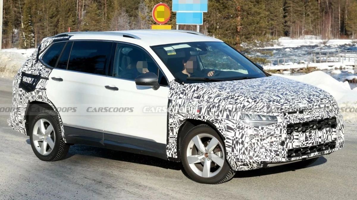 Flagra com um VW Tiguan de “mula” esconde algumas novidades da picape rival de Toro e Montana