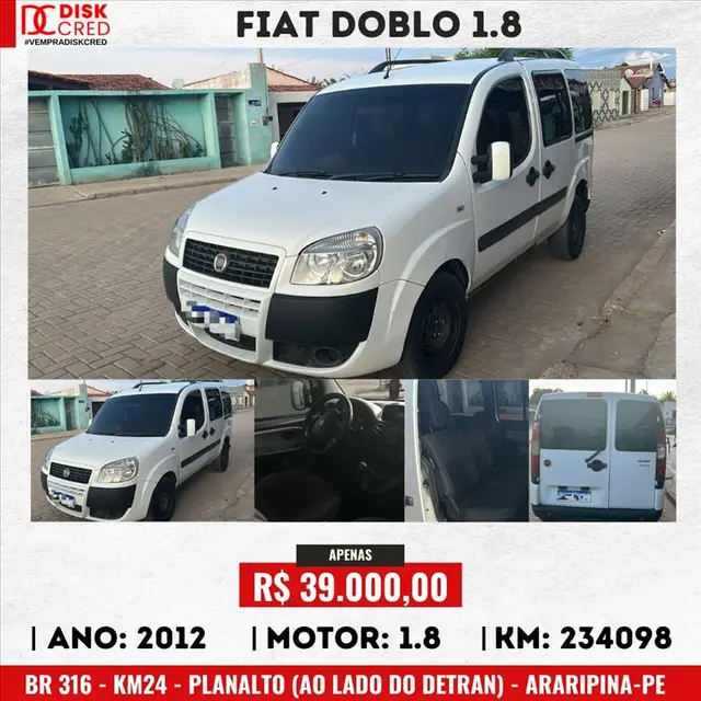 Carro Fiat Doblò 2012 Essence 1.8 16V (Flex)