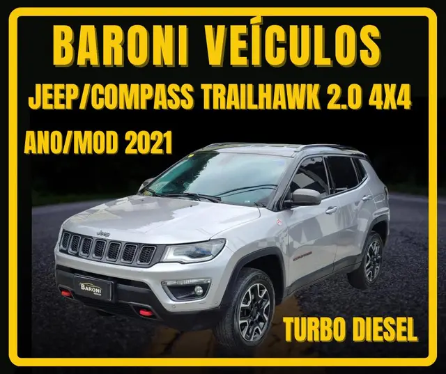 Carro Jeep Compass 2021 2.0 TDI Trailhawk 4x4 (Aut)