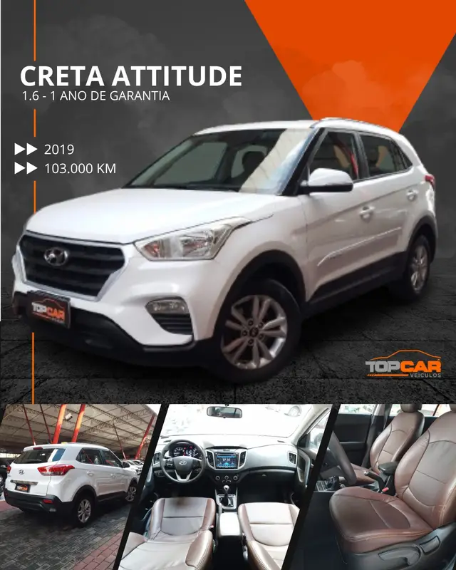 Carro Hyundai Creta 2019 Attitude 1.6 (Flex)