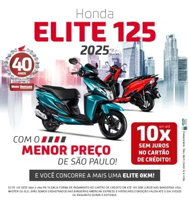 Carro Honda Elite 125 2025 CBS
