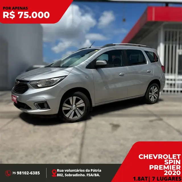 Carro Chevrolet Spin 2020 Premier 7S 1.8 (Aut) (Flex)