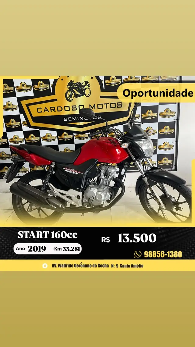 Carro Honda CG 160 2019 Start