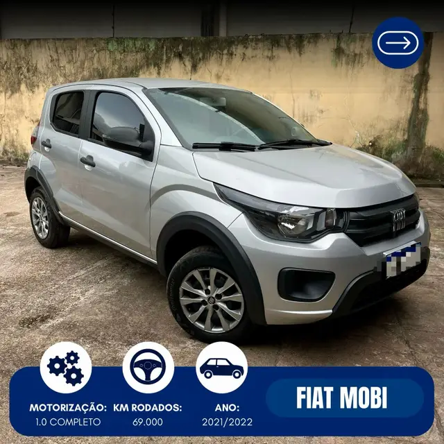 Carro Fiat Mobi 2022 Like 1.0 (Flex)