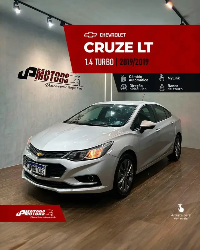 Carro Chevrolet Cruze 2019 LT 1.4 16V Turbo Flex (Aut) (Flex)