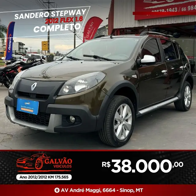 Carro Renault Sandero Stepway 2012 1.6 16V (Flex)