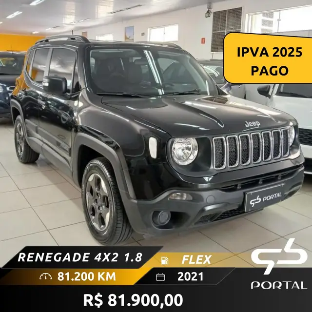 Carro Jeep Renegade 2021 1.8 4x2 (Aut) (Flex)