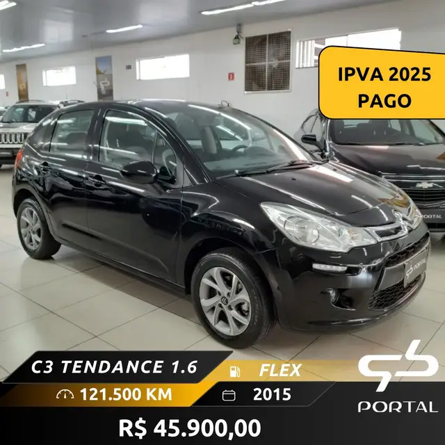 Carro Citroën C3 2015 Tendance 1.6 VTI 120 (Flex) (Aut)