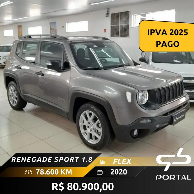Carro Jeep Renegade 2020 Sport 1.8 4x2 (Aut) (Flex)