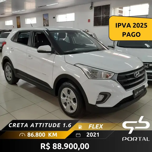 Carro Hyundai Creta 2021 Attitude 1.6 (Aut) (Flex)