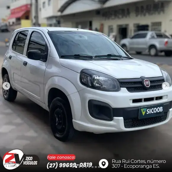 Carro Fiat Uno 2021 Attractive 1.0