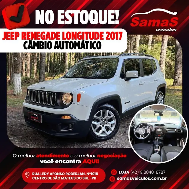 Carro Jeep Renegade 2017 Longitude 1.8 4x2 (Aut) (Flex)