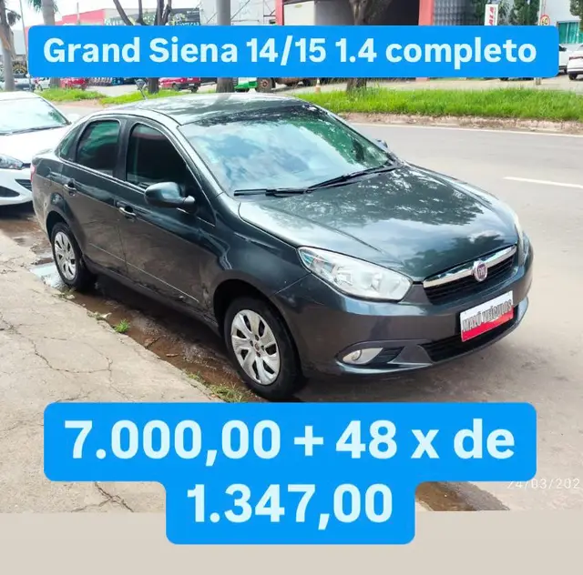 Carro Fiat Grand Siena 2015 Evo Attractive 1.4 8V (Flex)