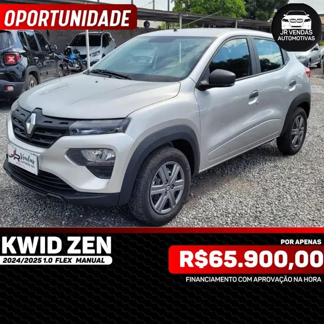 Carro Renault Kwid 2025 Zen 1.0 12v SCe (Flex)