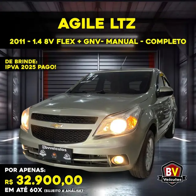 Carro Chevrolet Agile 2011 LTZ 1.4 8V (Flex)