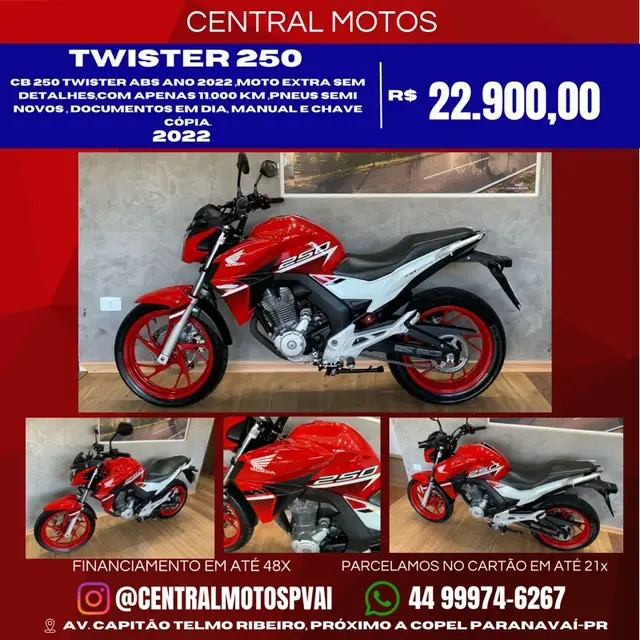 Carro Honda CB 250F Twister 2022 (CBS)