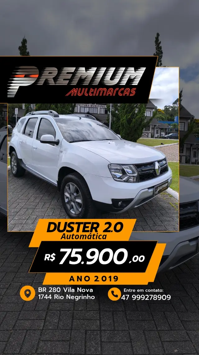 Carro Renault Duster 2019 2.0 16V Dynamique (Aut) (Flex)