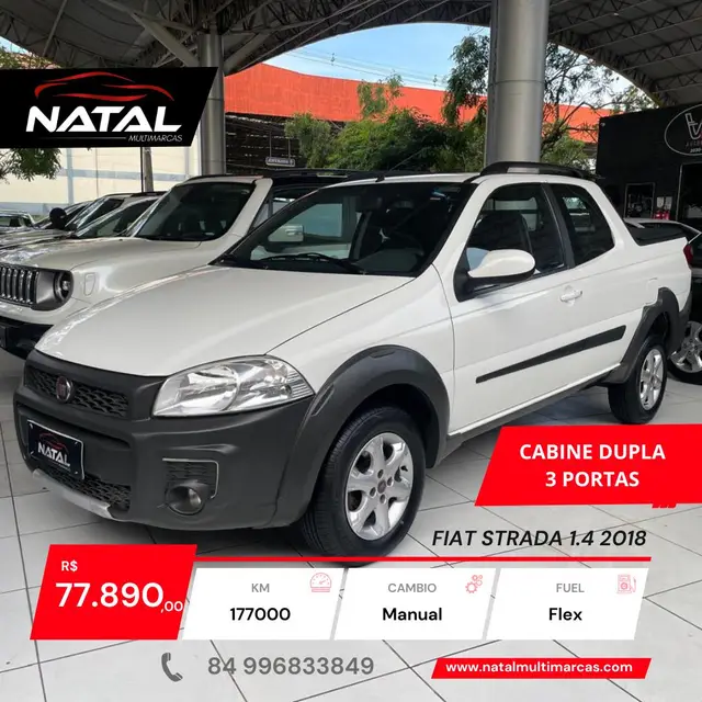 Carro Fiat Strada 2018 Hard Working 1.4 (Flex) (Cabine Dupla)