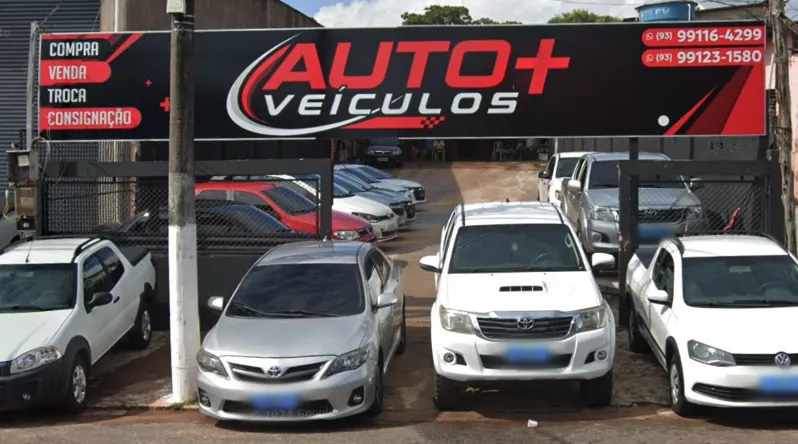 Fachada da loja Auto+ Veículos - Santarém - PA