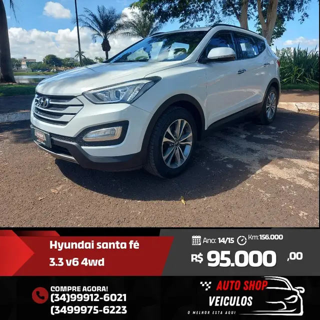 Carro Hyundai Santa Fe 2015 GLS 3.3L V6 4x4 (Aut) 5L