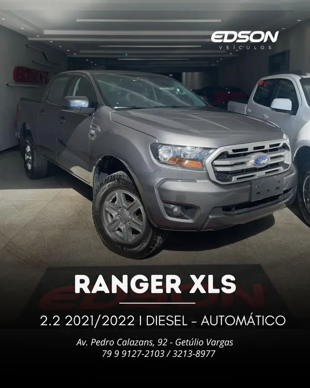 Carro Ford Ranger Cabine Dupla 2021 XLS 2.2 Turbodiesel 4x4