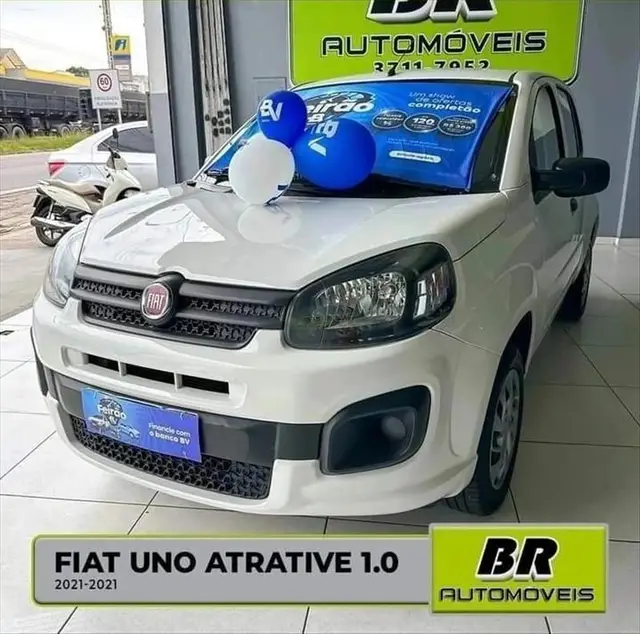 Carro Fiat Uno 2021 Attractive 1.0